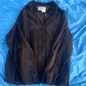 Vintage Eddie Bauer Brown suede coat